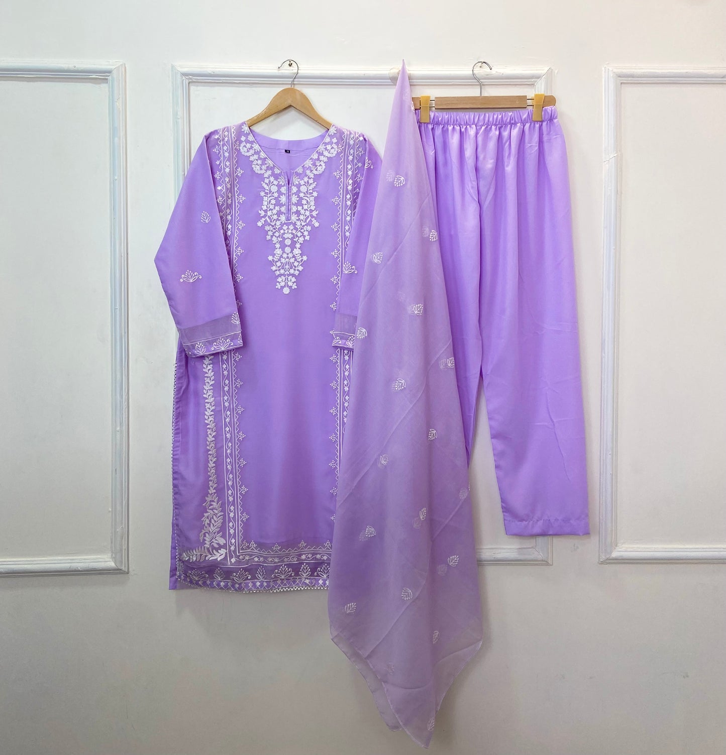 Gulnaar Embroidered 3PC (Chiffon) D-372