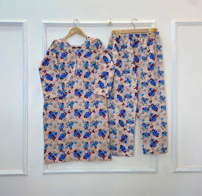 Warm Printed Co-Ord Sets (Khaddar) D-288
