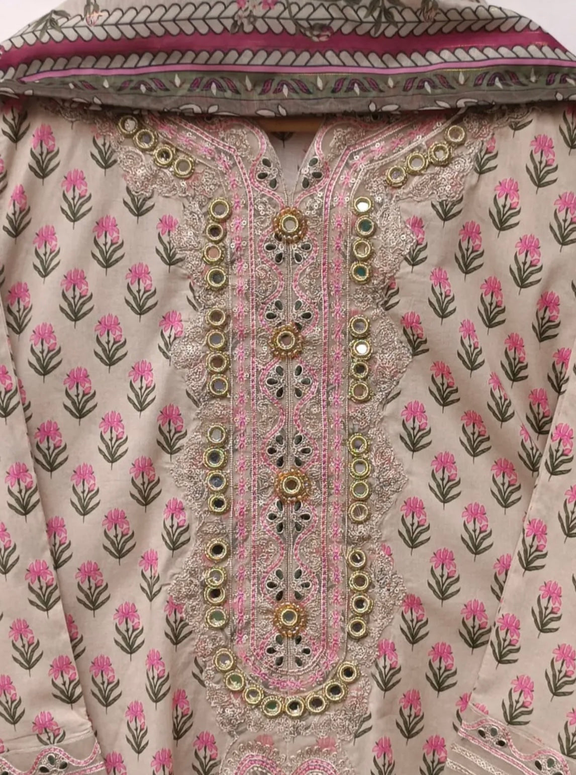 Eid Flared Frock (Premium Lawn)  3PC