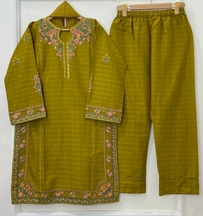 Embroidered Formal | 3PC Cotton D-571