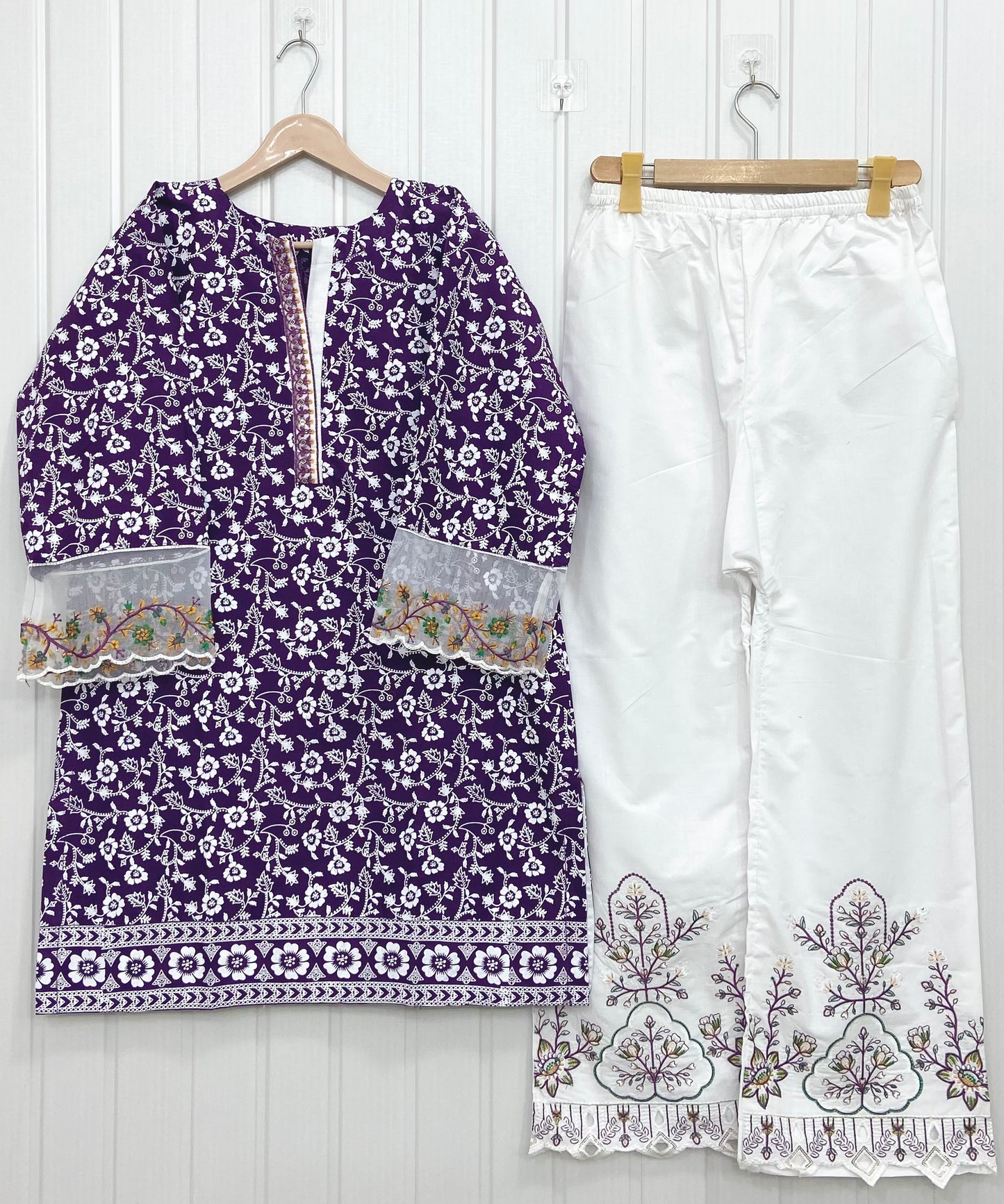 Article no: D-721 Cotton Lawn 2Piece