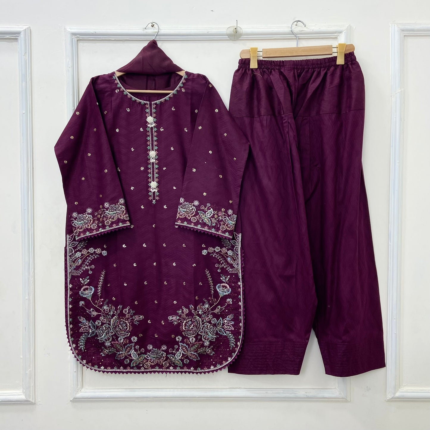 Chandni Farshi 3PC (Cotton) D-537