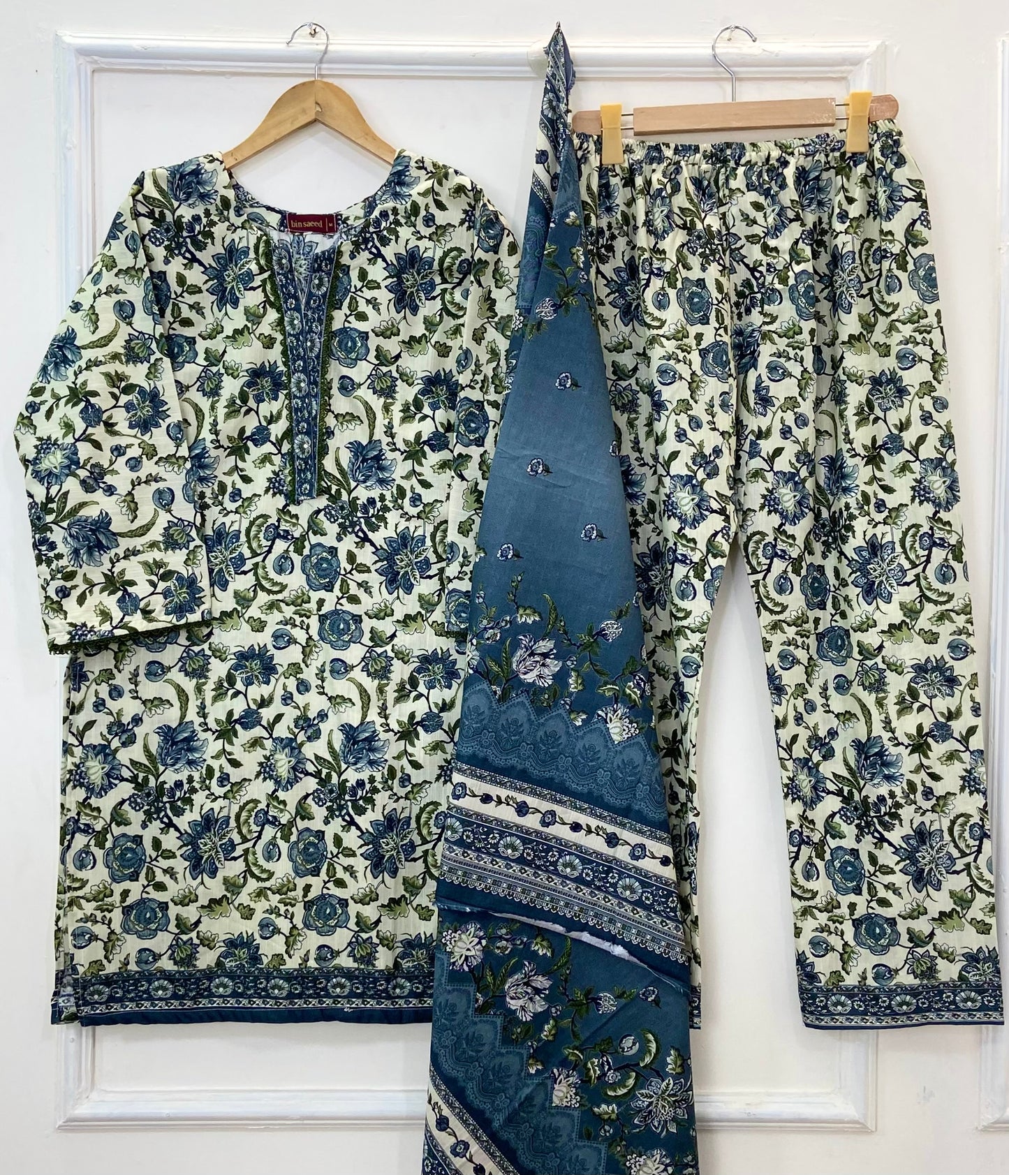 Bin Saeed's Winter Edit: 3PC (Khaddar) D-305