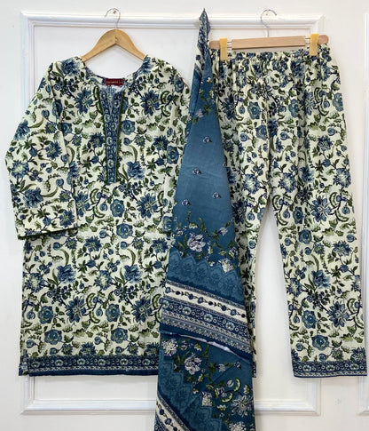 Bin Saeed's Winter Edit: 3PC (Khaddar) D-305