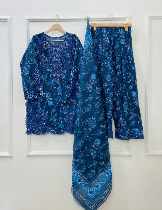 Farshi Fantacy 3PC (Lawn) D-529