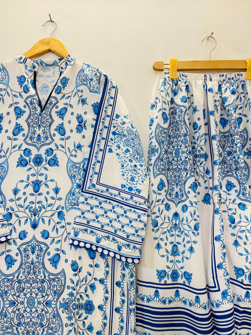 Dreamy Long Co-Ord Set (Swiss Silk) D-80