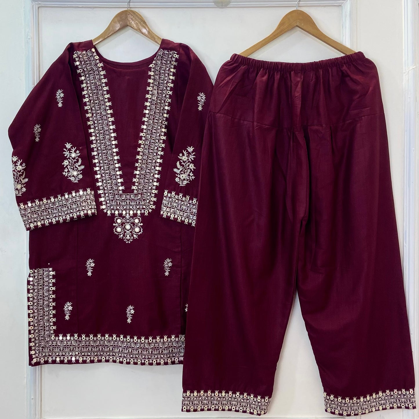Foil Embroidered Bliss 2PC (Khaddar) (Best Seller) D-312