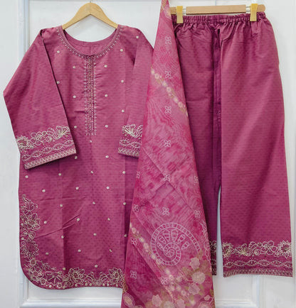 Festive Wear 3PC (Cotton) D-516