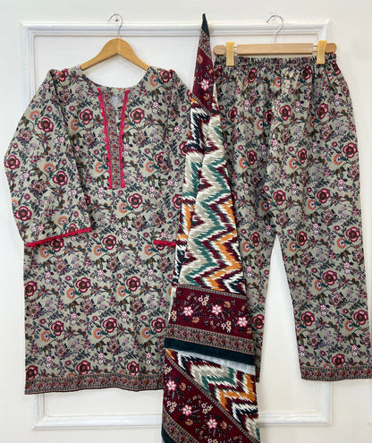 Bin Saeed’s Winter Edit 3PC (Khaddar) D-213