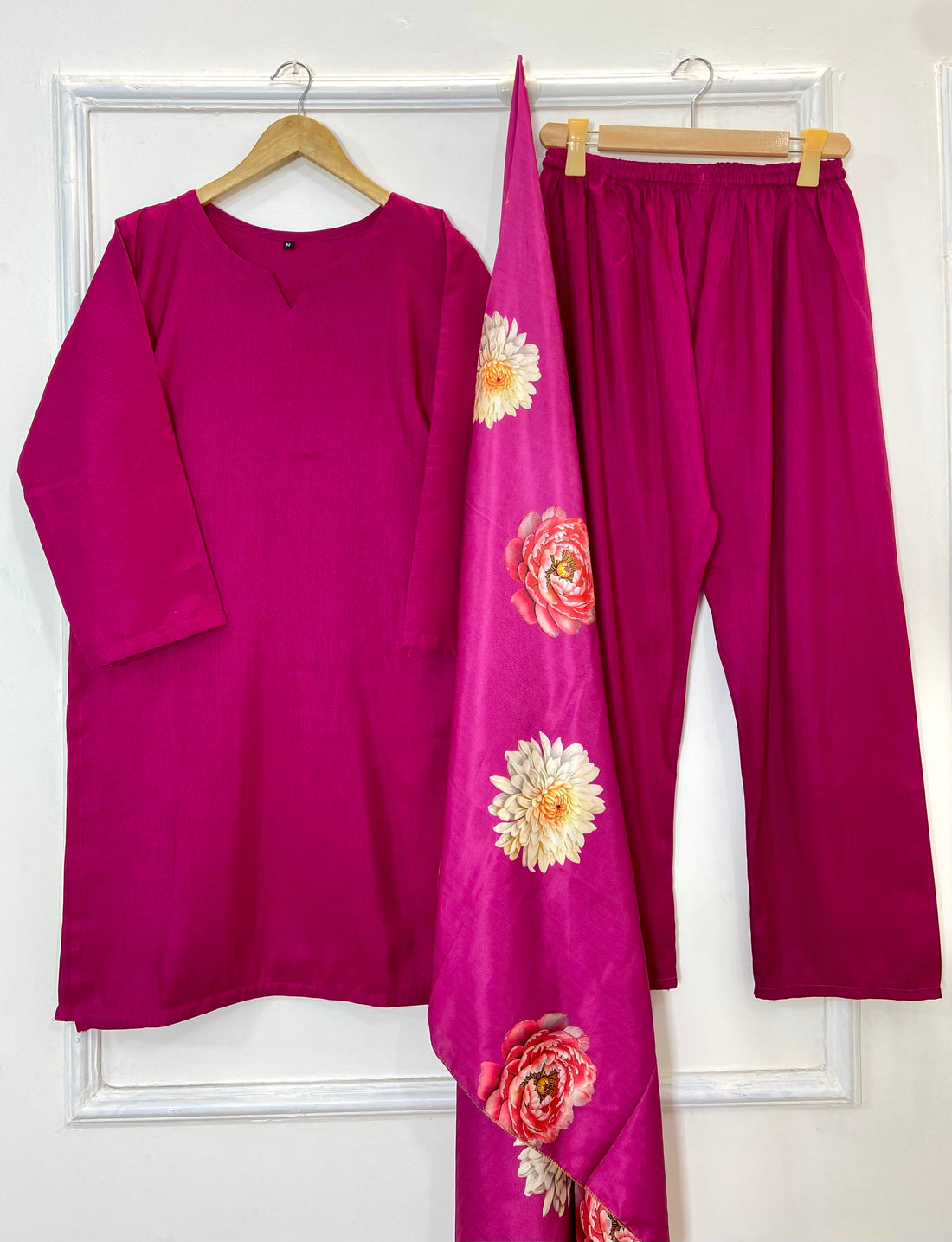 Woolen Shawl Luxe 3PC (Raw Silk) D-168