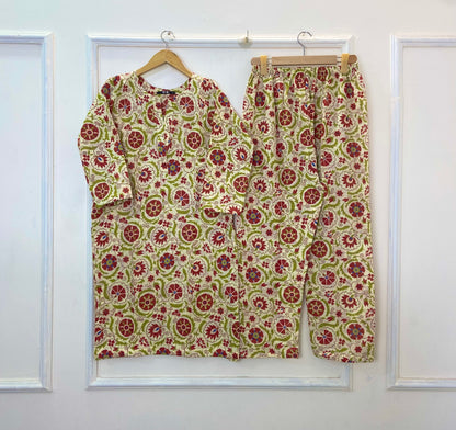 Warm Printed Co-Ord Sets (Khaddar) D-288
