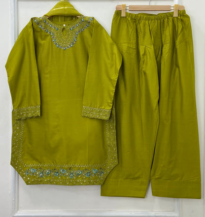 Traditional Eid Shalwar Kameez 3PC (Premium Cotton) 3PC D-477