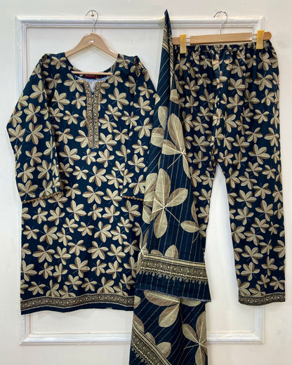 Bin Saeed’s Winter Edit 3PC (Best Seller) (Khaddar) D-197