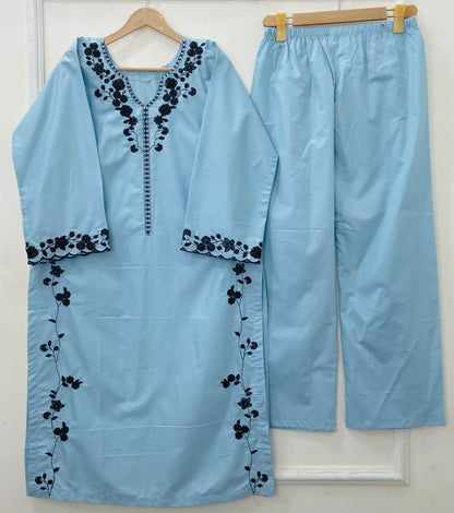 Floral Bail Embroidered 2PC (Premium Cotton) D-459
