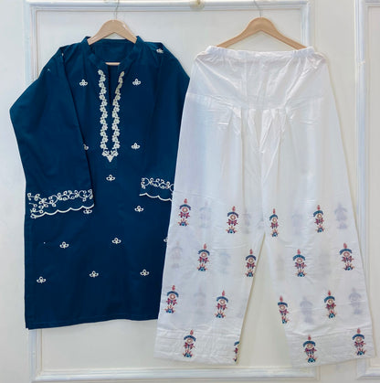 Cherry Berry Embroidered 2PC (Premium Cotton) D-336 DELIVERY TIME 10 to 12 days