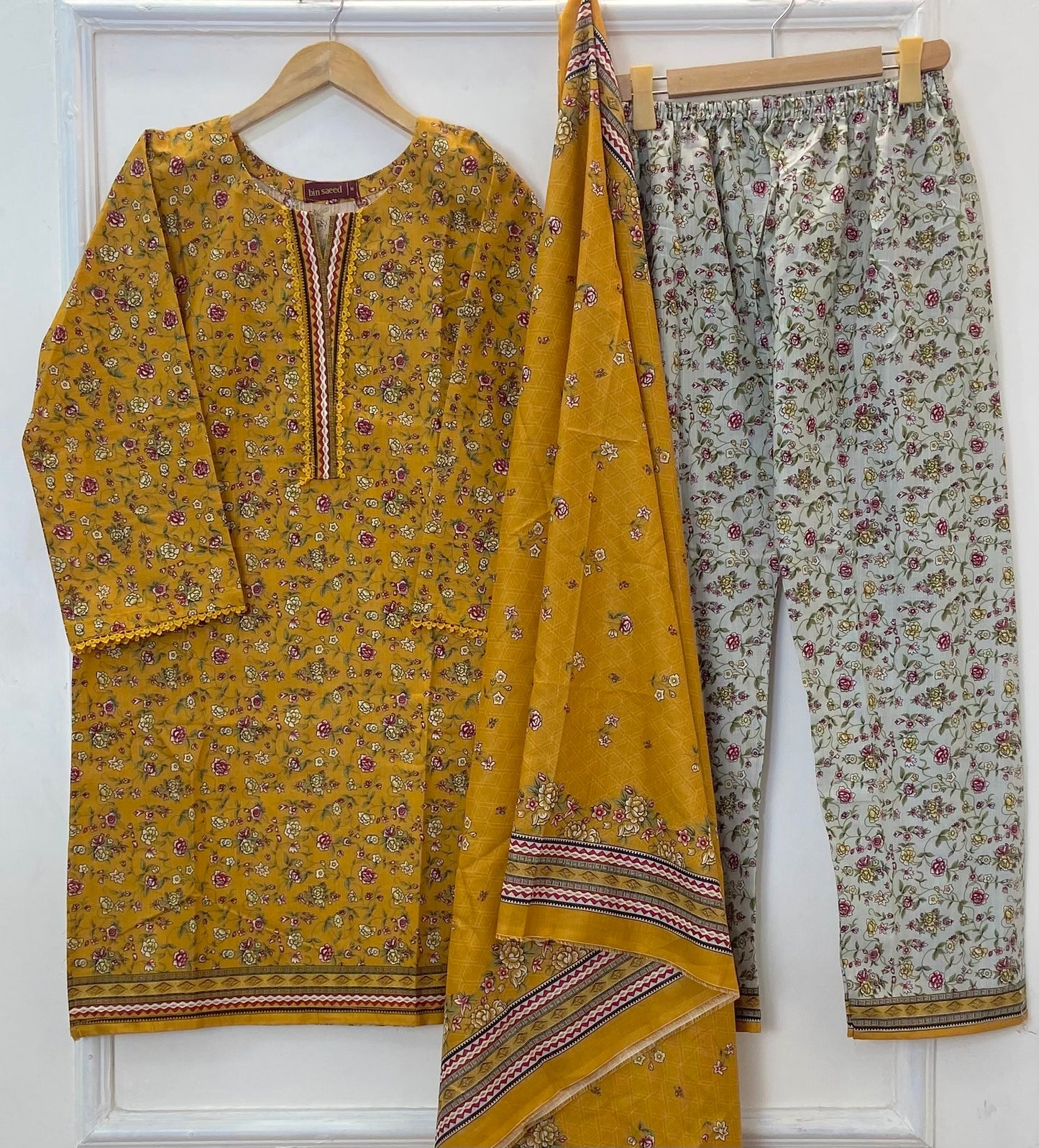 Bin Saeed Winter Edit: 3PC (Khaddar) D-292