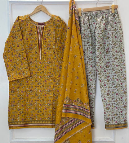 Bin Saeed Winter Edit: 3PC (Khaddar) D-292