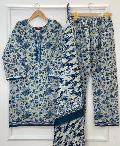 Bin Saeed's Winter Edit: 3PC (Khaddar) D-305