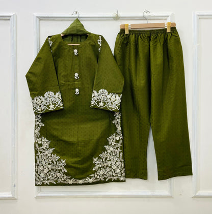 Festive Embroidered | 3PC Cotton D-574