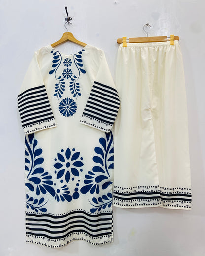 Dreamy Long Co-Ord Set (Swiss Silk) D-124