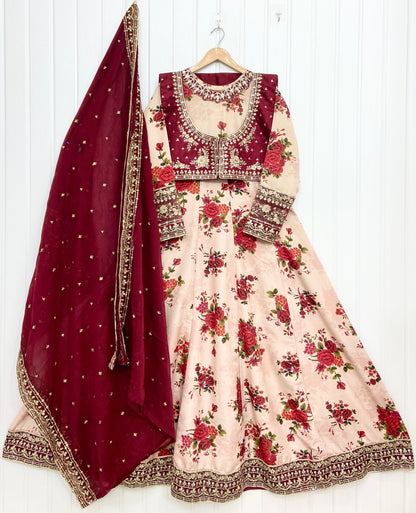 Article No: D-1082 Bana Dora Silk 3Piece