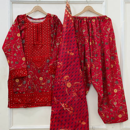 Gulaab | 3PC Bana Dora D-594