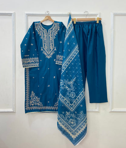 Kalamkaar | 3PC Cotton D-417
