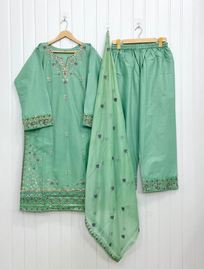 Article: D-1169 Cotton 3piece