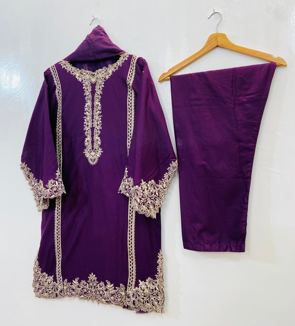 Front Back Cutwork Beauty 3PC (Cotton) D-85