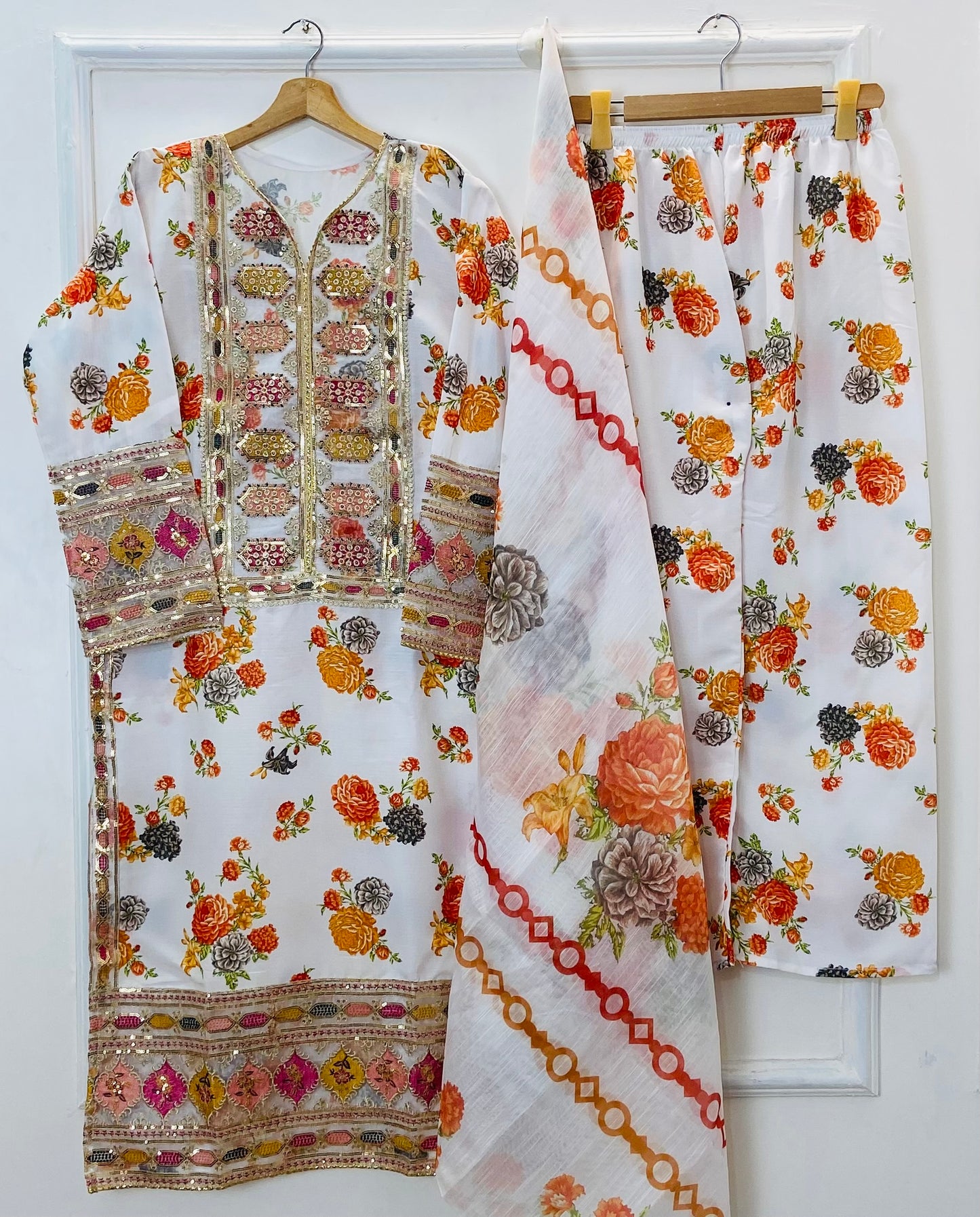 Chandni 3PC (Silk) D-242