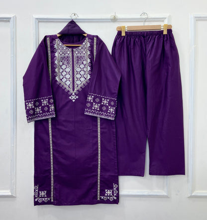 Eid Series: 3PC (Cotton) D-518