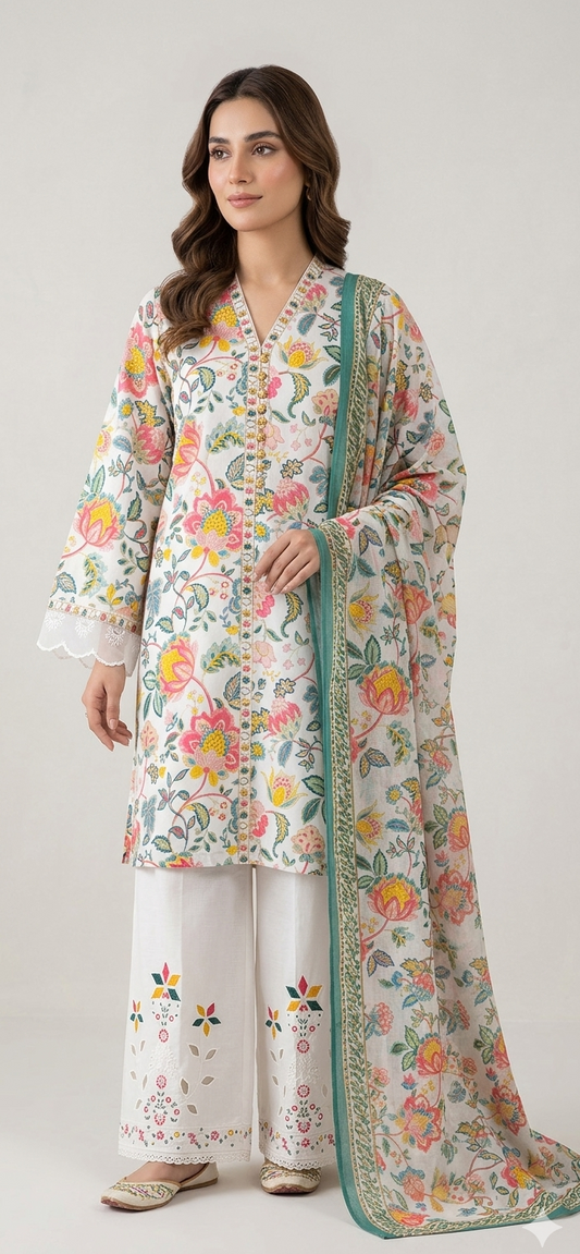 Garden Laser work | 3PC Cotton D-546