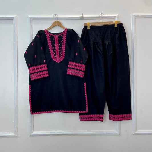 Embroidered Farshi Style 2PC (Khaddar) D-252