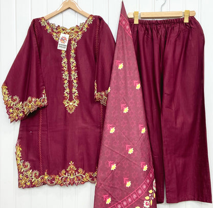 Article: D-1182 Khaddar 3piece