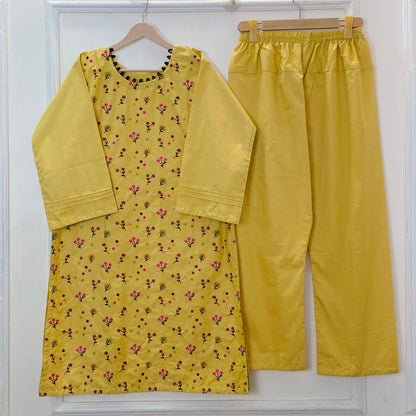 Floral Frenzy Embroidered 2PC (Premium Cotton) D-360
