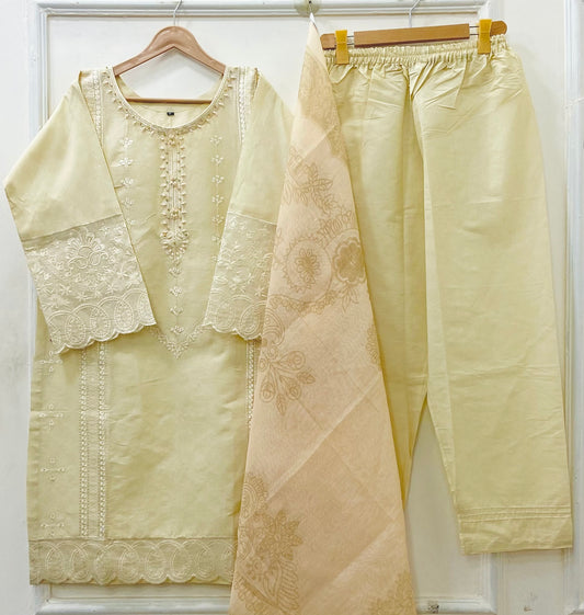Festive Wear | 3PC Premium Cotton D-662
