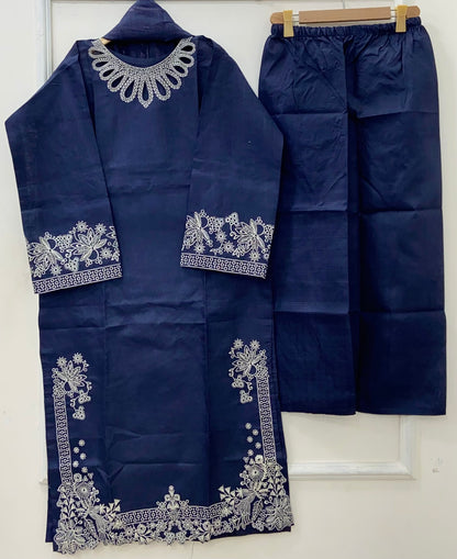 Long Length | 3PC Cotton D-555