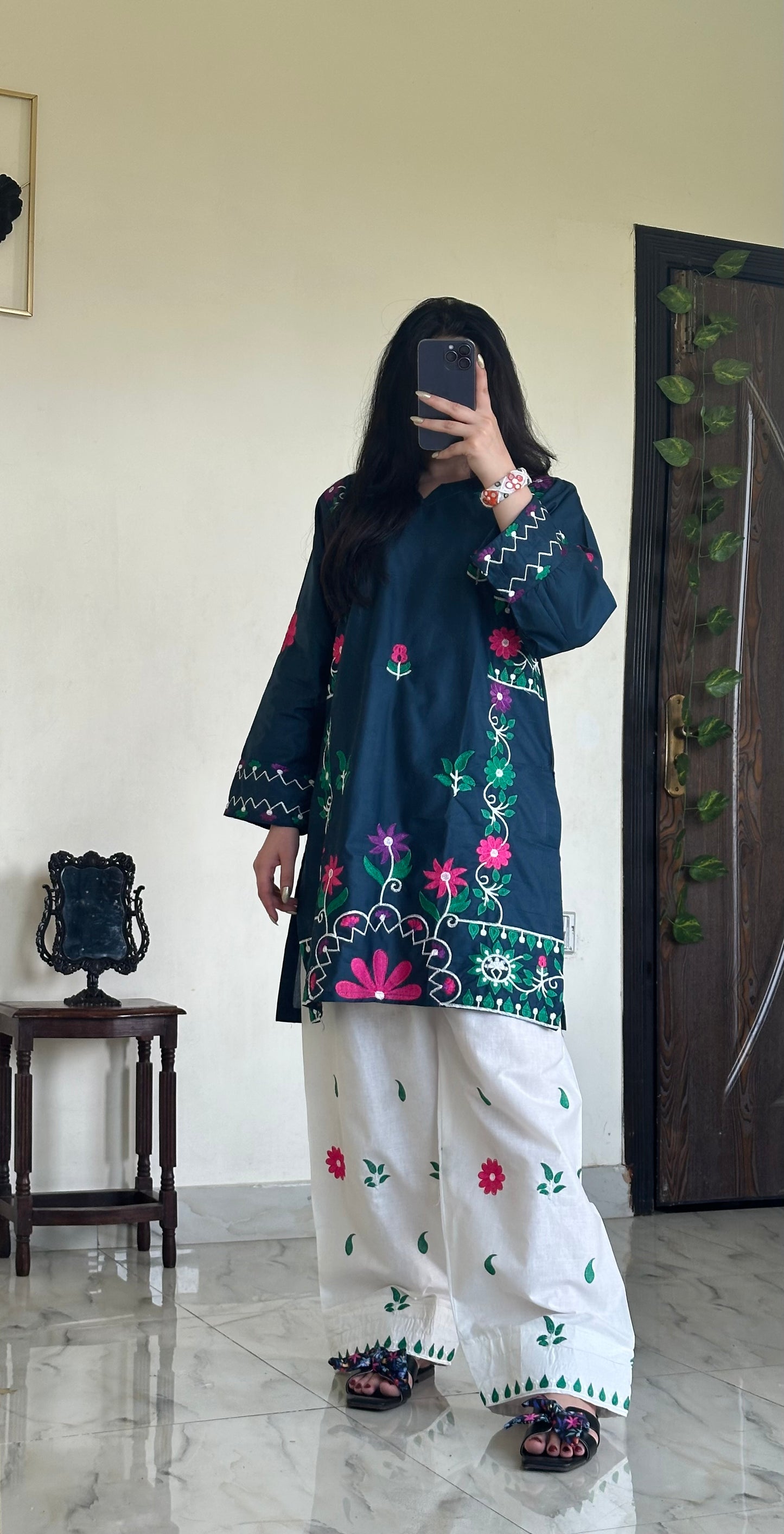 Neelam | Farshi Shalwar 2PC Cotton D-631