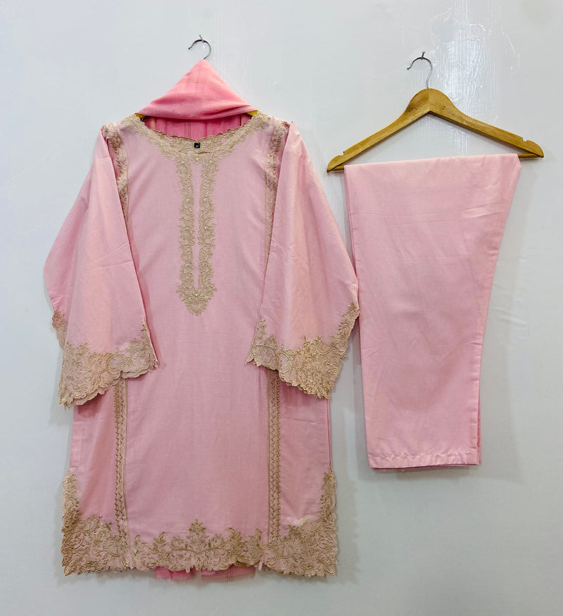 Front Back Cutwork Beauty 3PC (Cotton) D-85