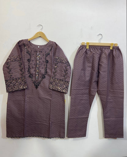 Hand-work Cotton 2PC