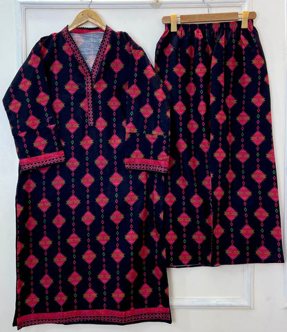 Long-Length Lovelies 2PC (Khaddar) D-302