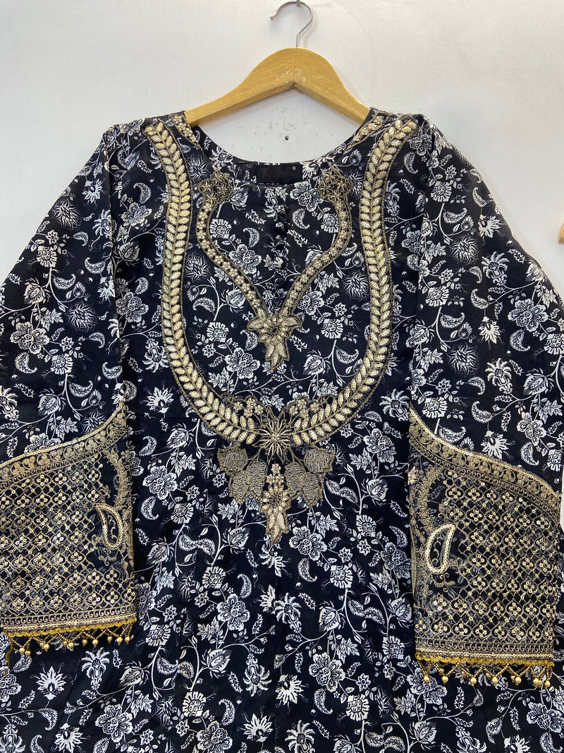Anarkali Frock 2PC (Lawn) D-24