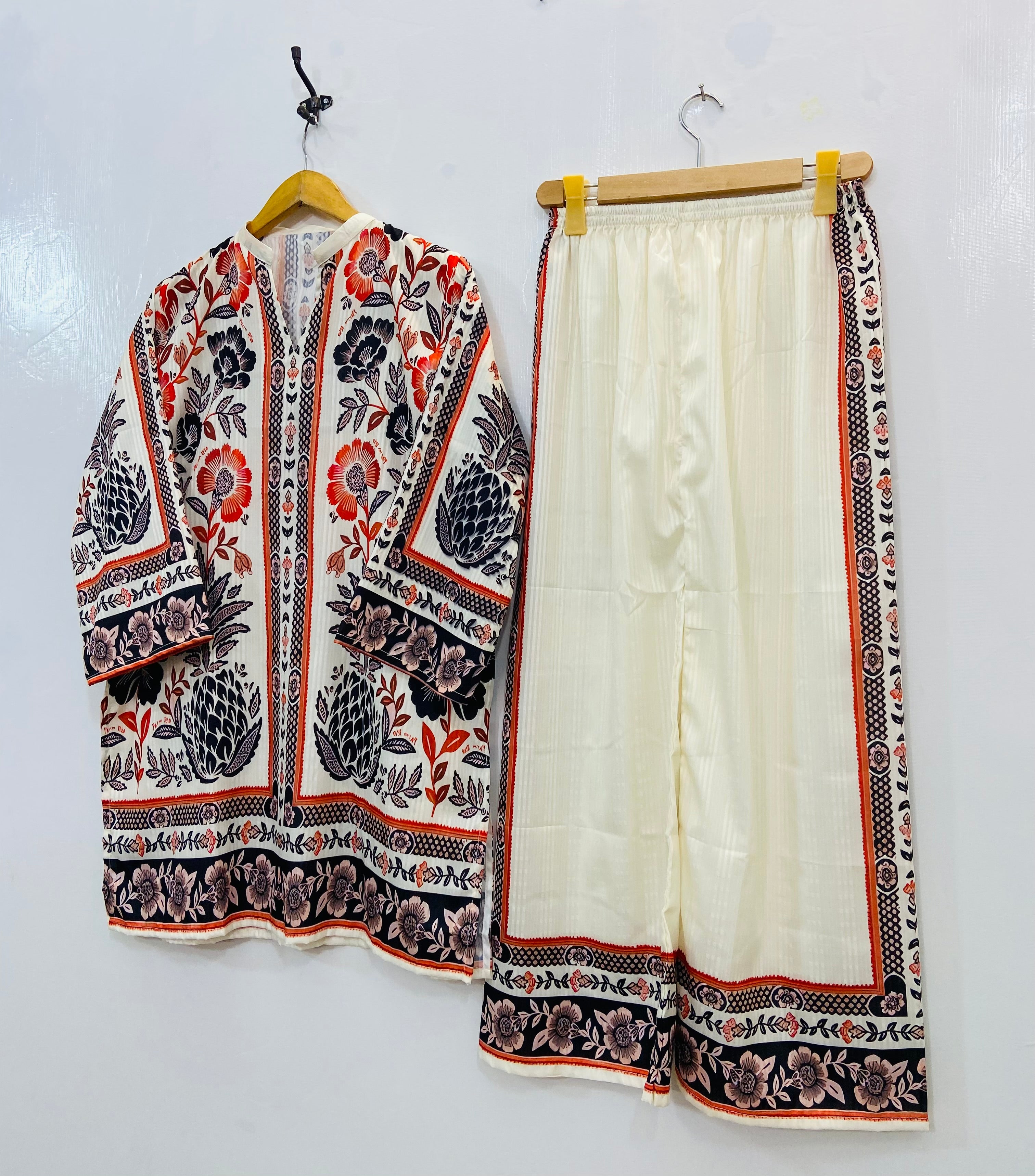 Rainbow Rush Co-Ord Set (Swiss Silk) D-118