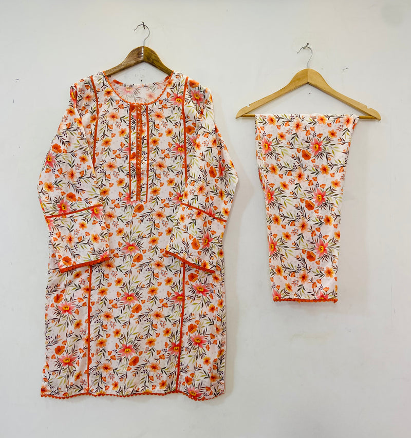 Joint Lace Beauty 2PC (Lawn) D-83
