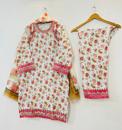 Embroidered Luxury Touch 3PC (Lawn Best Selling) D-56