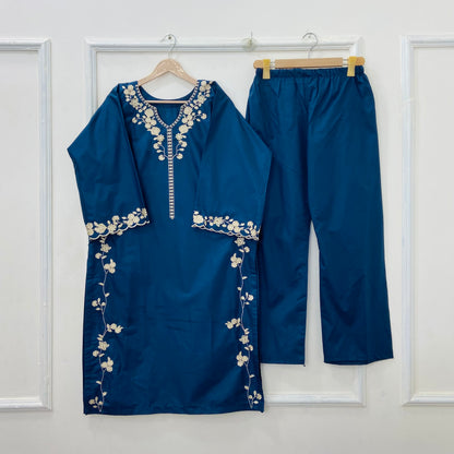 Floral Bail Embroidered 2PC (Premium Cotton) D-459