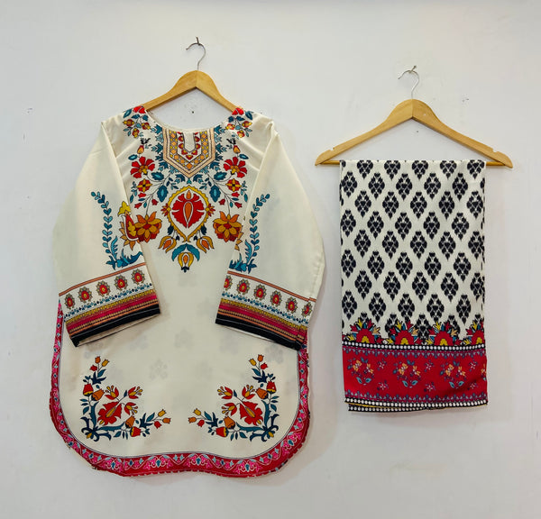 Elegant Trendy Co-Ord Sets (Swiss Silk) D-67