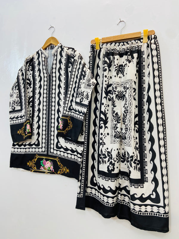 Trendiest Midnight Co-Ord Set (Swiss Silk) D-96