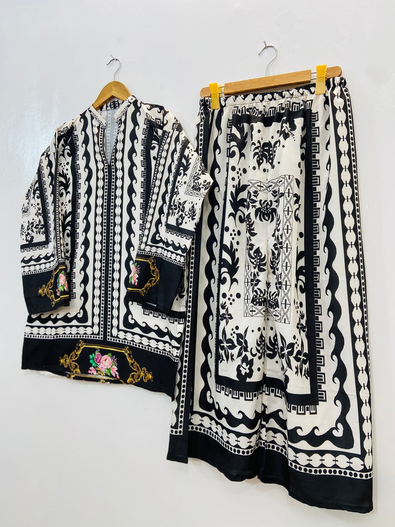 Trendiest Midnight Co-Ord Set (Swiss Silk) D-96