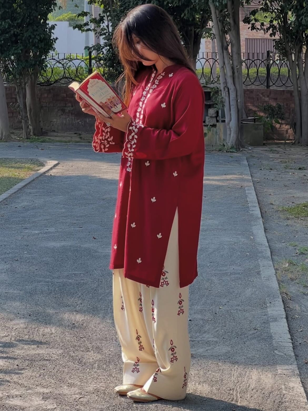 Cherry Berry Embroidered 2PC (Premium Cotton) D-336 DELIVERY TIME 10 to 12 days